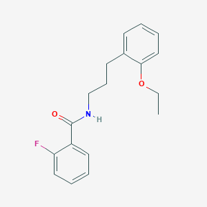 N-[3-(2-ethoxyphenyl)propyl]-2-fluorobenzamide