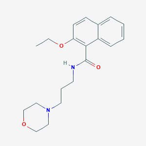 2-ethoxy-N-[3-(morpholin-4-yl)propyl]naphthalene-1-carboxamide