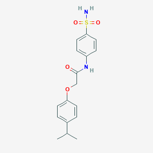 molecular formula C17H20N2O4S B467984 N-[4-(aminosulfonyl)phenyl]-2-(4-isopropylphenoxy)acetamide CAS No. 587850-65-5