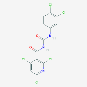 1-(3,4-DICHLOROPHENYL)-3-(2,4,6-TRICHLOROPYRIDINE-3-CARBONYL)UREA