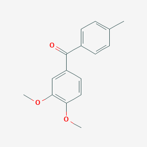 molecular formula C16H16O3 B046811 3,4-二甲氧基-4'-甲基二苯甲酮 CAS No. 116412-87-4