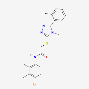 N-(4-bromo-2,3-dimethylphenyl)-2-{[4-methyl-5-(2-methylphenyl)-4H-1,2,4-triazol-3-yl]sulfanyl}acetamide