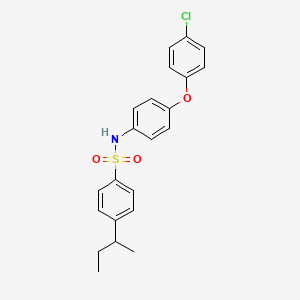 4-(butan-2-yl)-N-[4-(4-chlorophenoxy)phenyl]benzenesulfonamide