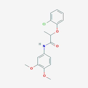 2-(2-chlorophenoxy)-N-(3,4-dimethoxyphenyl)propanamide