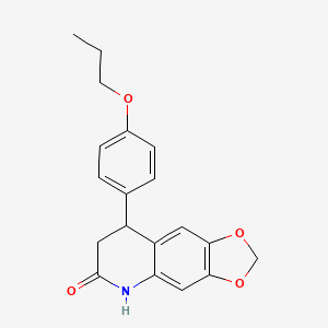 8-(4-propoxyphenyl)-7,8-dihydro[1,3]dioxolo[4,5-g]quinolin-6(5H)-one