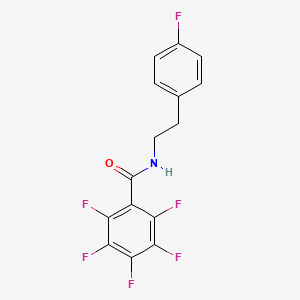 2,3,4,5,6-pentafluoro-N-[2-(4-fluorophenyl)ethyl]benzamide