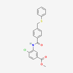 methyl 4-chloro-3-({4-[(phenylthio)methyl]benzoyl}amino)benzoate