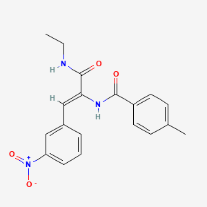 N-[1-[(ethylamino)carbonyl]-2-(3-nitrophenyl)vinyl]-4-methylbenzamide