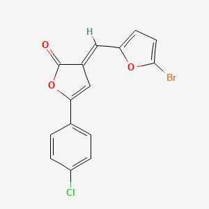 3-[(5-bromo-2-furyl)methylene]-5-(4-chlorophenyl)-2(3H)-furanone