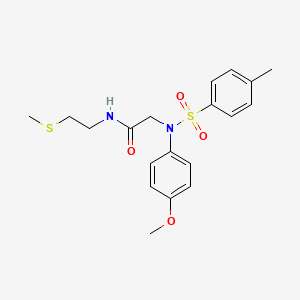 N~2~-(4-methoxyphenyl)-N~2~-[(4-methylphenyl)sulfonyl]-N~1~-[2-(methylthio)ethyl]glycinamide