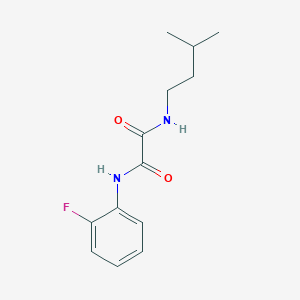 molecular formula C13H17FN2O2 B4684131 N-(2-fluorophenyl)-N'-(3-methylbutyl)ethanediamide 