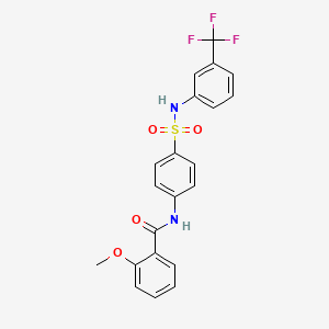 2-methoxy-N-(4-{[3-(trifluoromethyl)phenyl]sulfamoyl}phenyl)benzamide