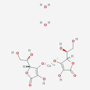 molecular formula C6H10CaO7 B046842 Calcium ascorbate CAS No. 5743-28-2