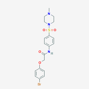 molecular formula C19H22BrN3O4S B468425 2-(4-bromophenoxy)-N-(4-((4-methylpiperazin-1-yl)sulfonyl)phenyl)acetamide CAS No. 791791-07-6