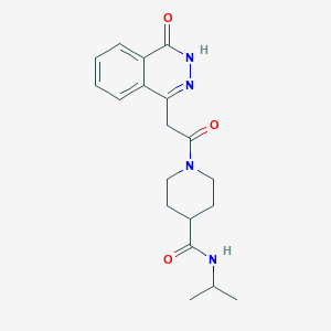 molecular formula C19H24N4O3 B4684302 1-[(4-hydroxyphthalazin-1-yl)acetyl]-N-(propan-2-yl)piperidine-4-carboxamide 