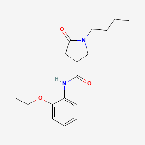 1-butyl-N-(2-ethoxyphenyl)-5-oxo-3-pyrrolidinecarboxamide