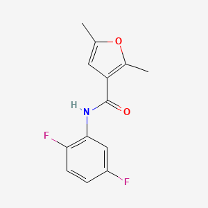 molecular formula C13H11F2NO2 B4684362 N-(2,5-difluorophenyl)-2,5-dimethyl-3-furamide 