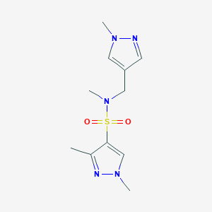 N,1,3-trimethyl-N-[(1-methyl-1H-pyrazol-4-yl)methyl]-1H-pyrazole-4-sulfonamide