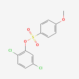 molecular formula C13H10Cl2O4S B4684422 2,5-dichlorophenyl 4-methoxybenzenesulfonate 