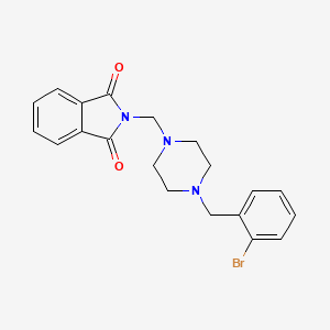 molecular formula C20H20BrN3O2 B4684461 2-{[4-(2-BROMOBENZYL)PIPERAZINO]METHYL}-1H-ISOINDOLE-1,3(2H)-DIONE 