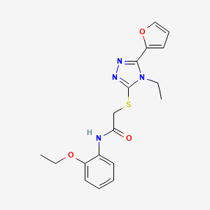 N-(2-ethoxyphenyl)-2-{[4-ethyl-5-(2-furyl)-4H-1,2,4-triazol-3-yl]thio}acetamide