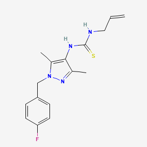 N-allyl-N'-[1-(4-fluorobenzyl)-3,5-dimethyl-1H-pyrazol-4-yl]thiourea