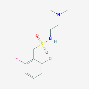 molecular formula C11H16ClFN2O2S B4684588 1-(2-chloro-6-fluorophenyl)-N-[2-(dimethylamino)ethyl]methanesulfonamide 