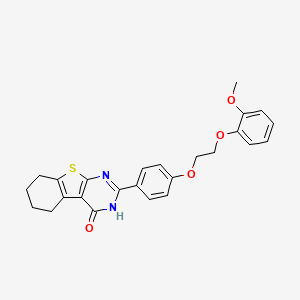 2-{4-[2-(2-methoxyphenoxy)ethoxy]phenyl}-5,6,7,8-tetrahydro[1]benzothieno[2,3-d]pyrimidin-4(3H)-one