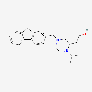 2-[4-(9H-fluoren-2-ylmethyl)-1-isopropyl-2-piperazinyl]ethanol