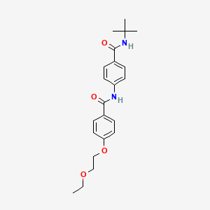 N-{4-[(tert-butylamino)carbonyl]phenyl}-4-(2-ethoxyethoxy)benzamide