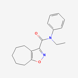 N-ethyl-N-phenyl-5,6,7,8-tetrahydro-4H-cyclohepta[d]isoxazole-3-carboxamide