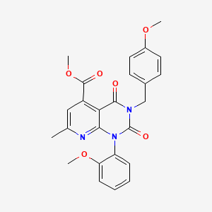 methyl 3-(4-methoxybenzyl)-1-(2-methoxyphenyl)-7-methyl-2,4-dioxo-1,2,3,4-tetrahydropyrido[2,3-d]pyrimidine-5-carboxylate