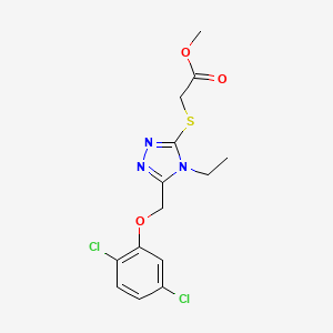 methyl ({5-[(2,5-dichlorophenoxy)methyl]-4-ethyl-4H-1,2,4-triazol-3-yl}thio)acetate