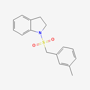 molecular formula C16H17NO2S B4684745 1-[(3-methylbenzyl)sulfonyl]indoline 