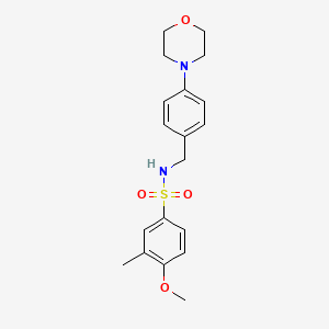 4-methoxy-3-methyl-N-[4-(4-morpholinyl)benzyl]benzenesulfonamide