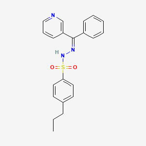 N'-[phenyl(3-pyridinyl)methylene]-4-propylbenzenesulfonohydrazide