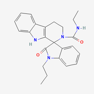 molecular formula C24H26N4O2 B4684789 N-ethyl-2'-oxo-1'-propyl-1',2',4,9-tetrahydrospiro[beta-carboline-1,3'-indole]-2(3H)-carboxamide 