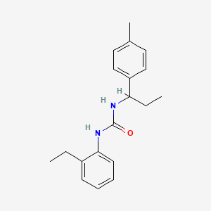 molecular formula C19H24N2O B4684799 N-(2-ethylphenyl)-N'-[1-(4-methylphenyl)propyl]urea 