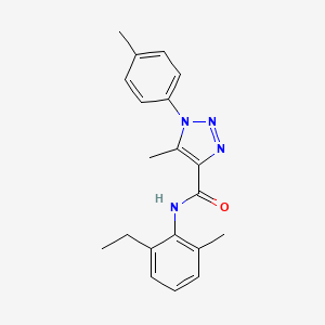 molecular formula C20H22N4O B4684838 N-(2-ethyl-6-methylphenyl)-5-methyl-1-(4-methylphenyl)-1H-1,2,3-triazole-4-carboxamide 