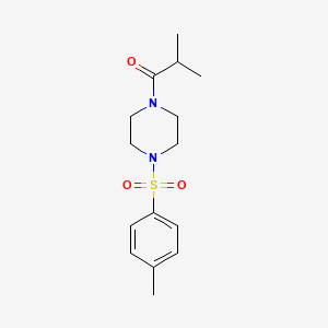 2-Methyl-1-[4-(4-methylphenyl)sulfonylpiperazin-1-yl]propan-1-one