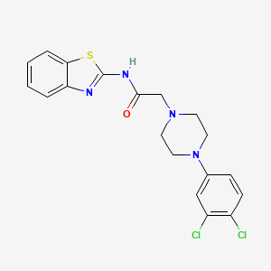 N-1,3-benzothiazol-2-yl-2-[4-(3,4-dichlorophenyl)-1-piperazinyl]acetamide