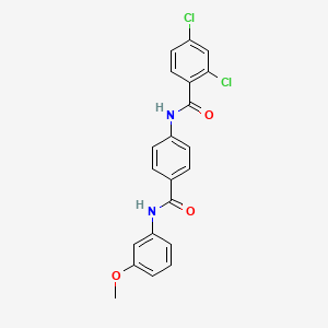 2,4-dichloro-N-(4-{[(3-methoxyphenyl)amino]carbonyl}phenyl)benzamide