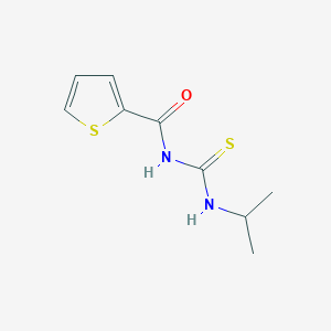 molecular formula C9H12N2OS2 B468493 N-(propan-2-ylcarbamothioyl)thiophene-2-carboxamide CAS No. 712318-94-0