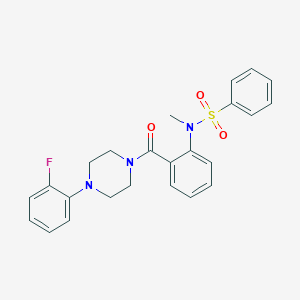 N-(2-{[4-(2-fluorophenyl)-1-piperazinyl]carbonyl}phenyl)-N-methylbenzenesulfonamide