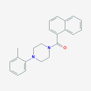 molecular formula C22H22N2O B4684979 [4-(2-METHYLPHENYL)PIPERAZINO](1-NAPHTHYL)METHANONE 