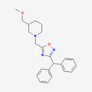 1-{[3-(diphenylmethyl)-1,2,4-oxadiazol-5-yl]methyl}-3-(methoxymethyl)piperidine