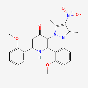 3-(3,5-DIMETHYL-4-NITRO-1H-PYRAZOL-1-YL)-2,6-BIS(2-METHOXYPHENYL)TETRAHYDRO-4(1H)-PYRIDINONE