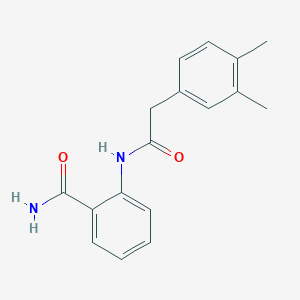 molecular formula C17H18N2O2 B4685033 2-{[(3,4-dimethylphenyl)acetyl]amino}benzamide 