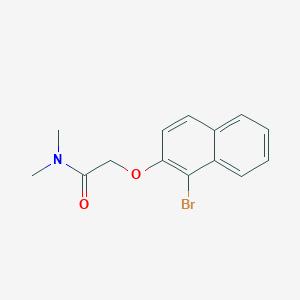 molecular formula C14H14BrNO2 B4685046 2-[(1-bromo-2-naphthyl)oxy]-N,N-dimethylacetamide 