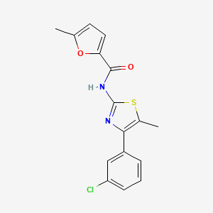 N-[4-(3-CHLOROPHENYL)-5-METHYL-13-THIAZOL-2-YL]-5-METHYLFURAN-2-CARBOXAMIDE